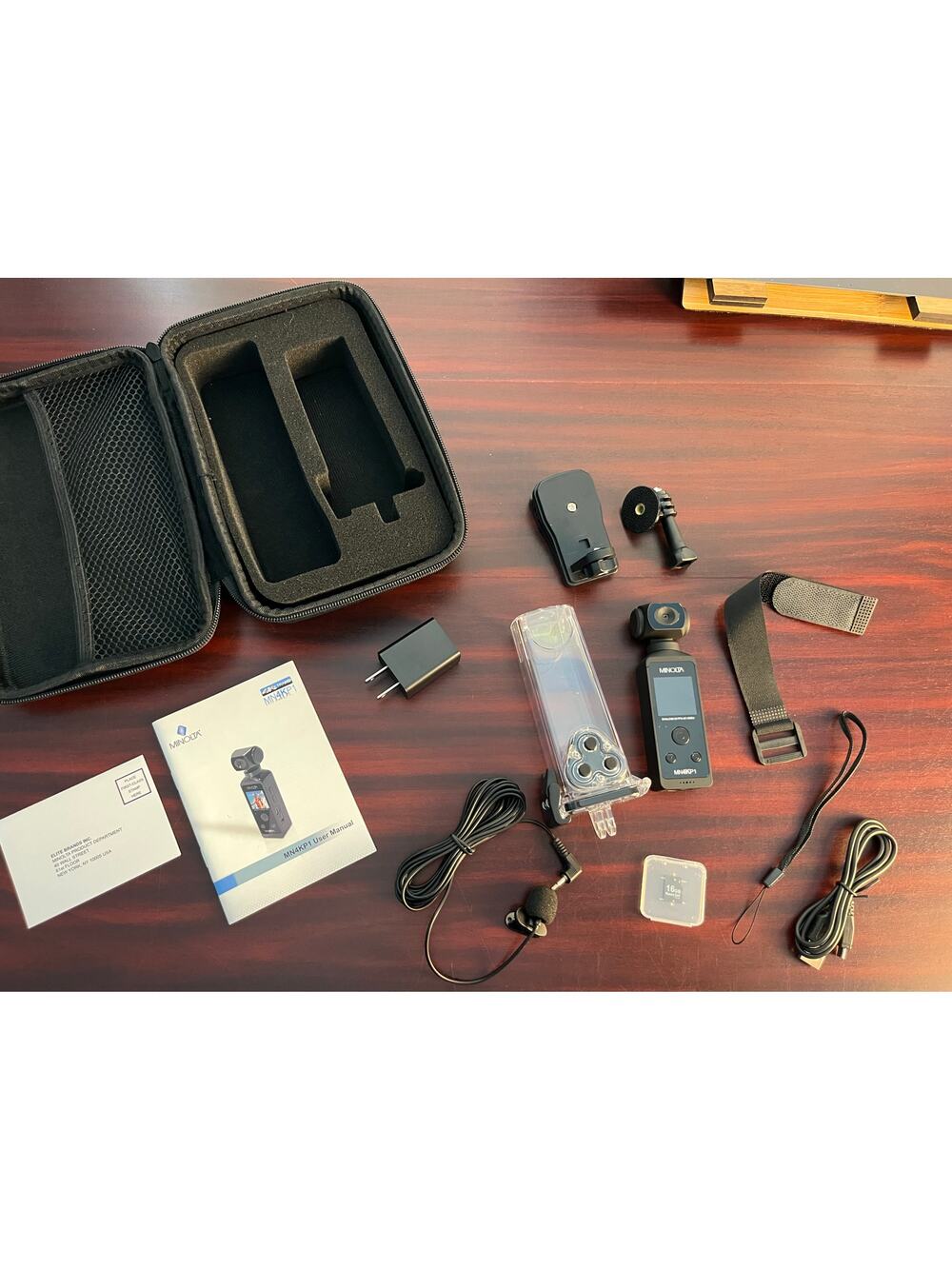 Minolta MN4KP1 4K Ultra HD Wi-Fi Enabled Pocket Camcorder With Case New No Box